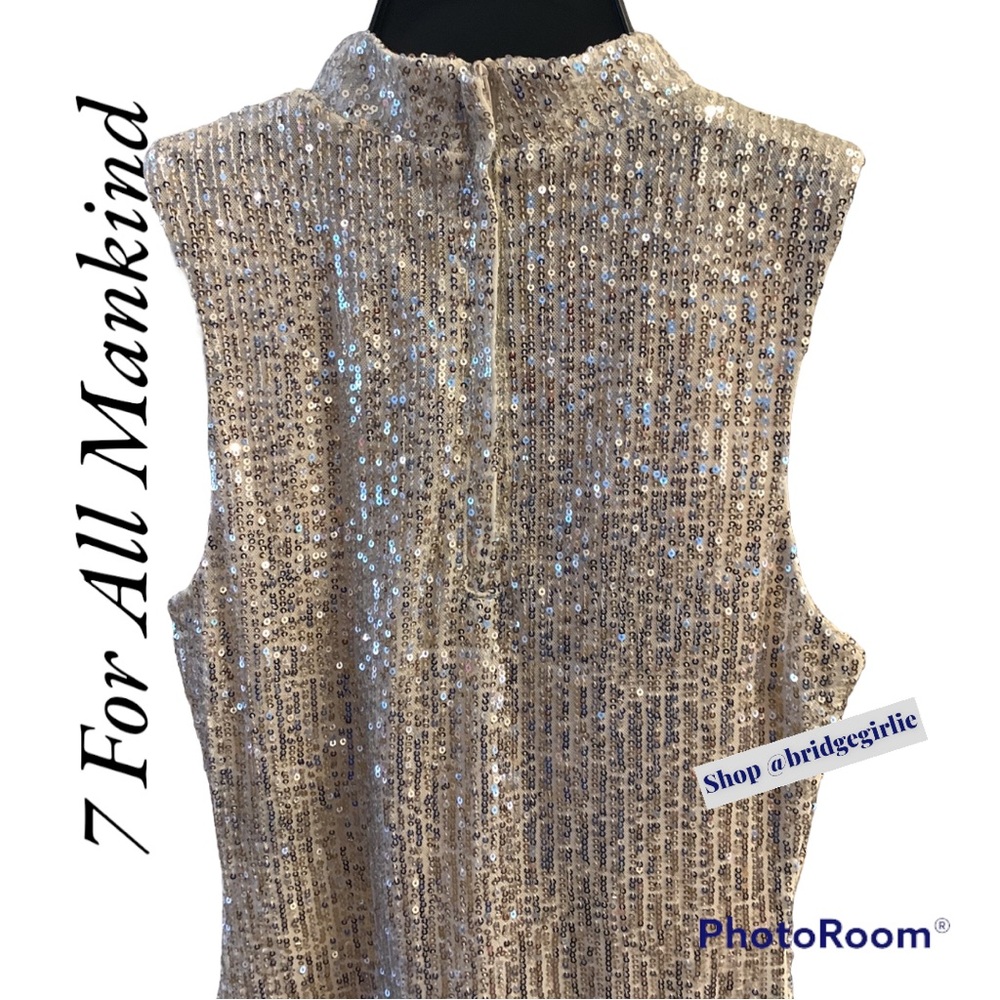 7 For All Mankind Sequin Bodysuit New with Tags - Picture 7 of 7